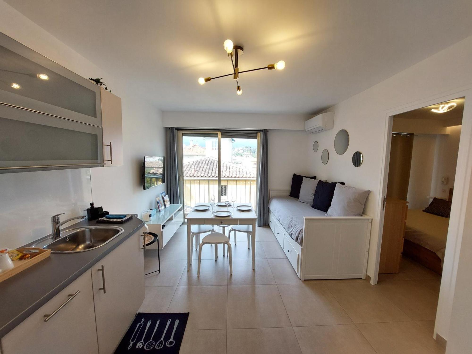 T2 Au Calme, Proche Des Plages, Climatise Et Parking Prive Apartamento Cagnes-sur-Mer