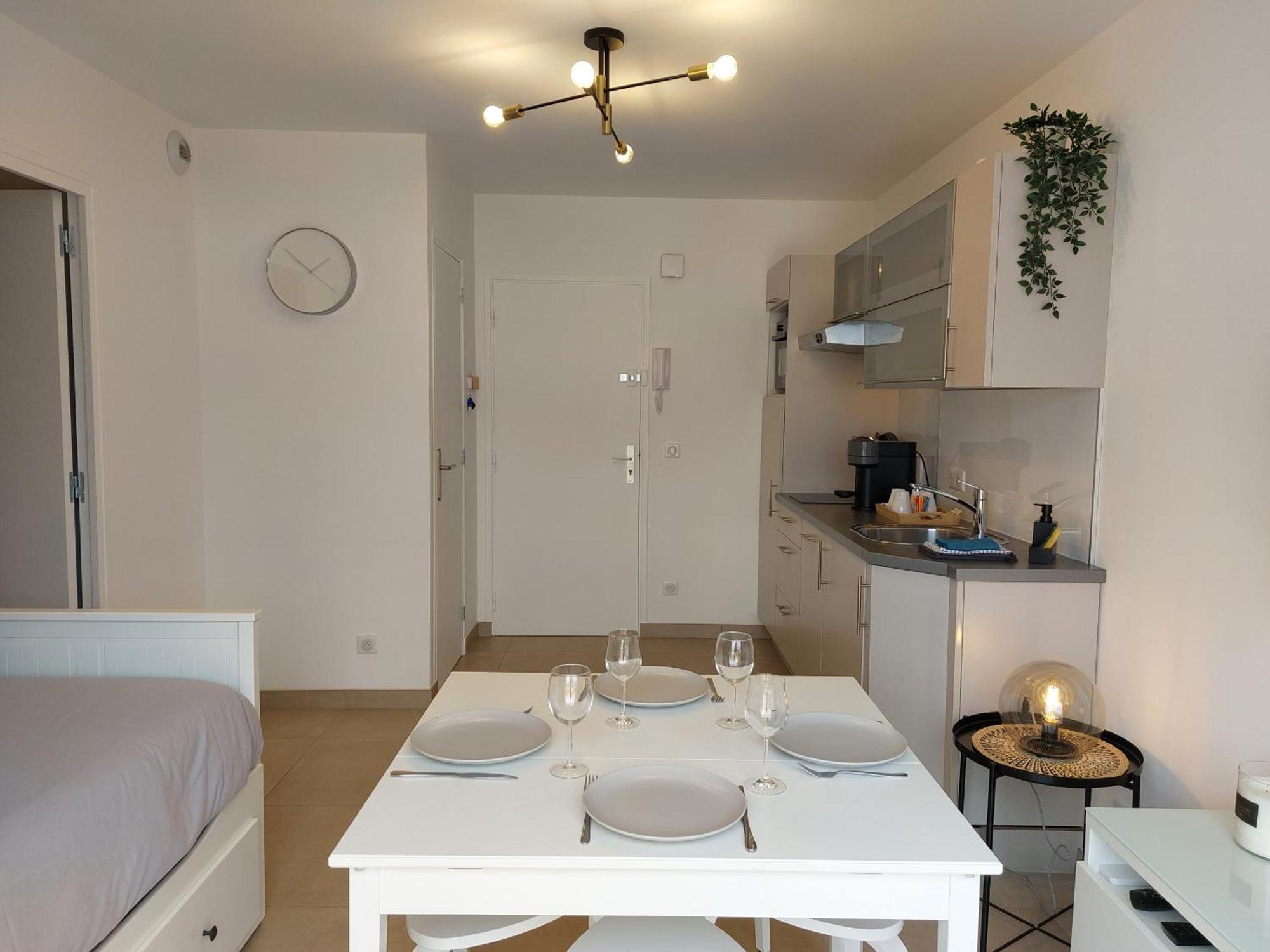 Apartamento T2 Au Calme, Proche Des Plages, Climatise Et Parking Prive Cagnes-sur-Mer